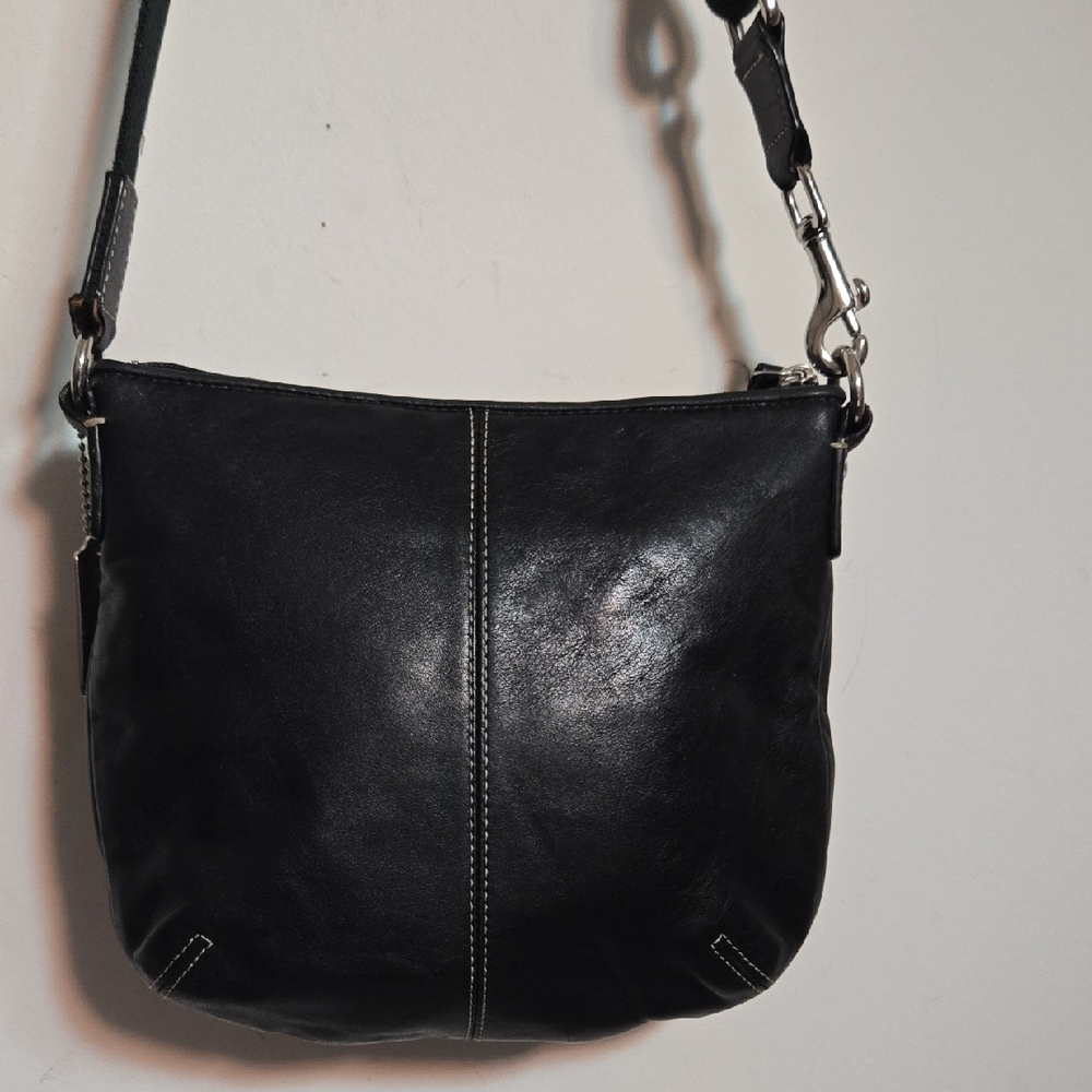 Coach Black Leather Crossbody Bag - Picture 2 of 16